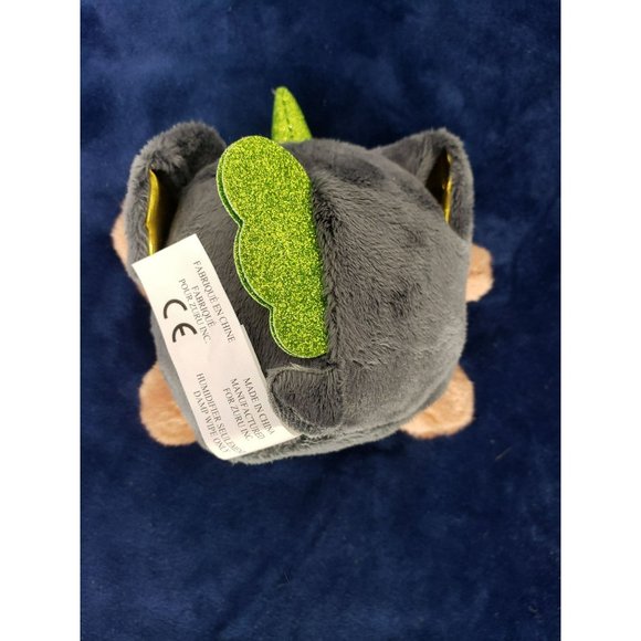 Zuru Rainbocorns Black Plush Puppy Dog Green Heart Stuffed Animal 5 inch - Picture 5 of 8